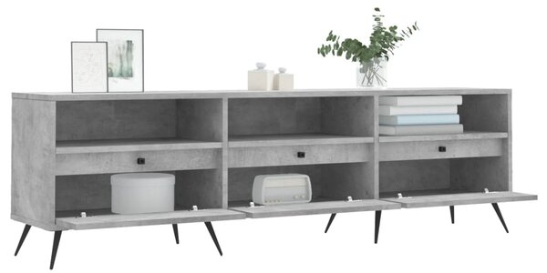 VidaXL Έπιπλο Τηλεόρασης Γκρι Σκυρ. 150x30x44,5 εκ. Επεξ. Ξύλο