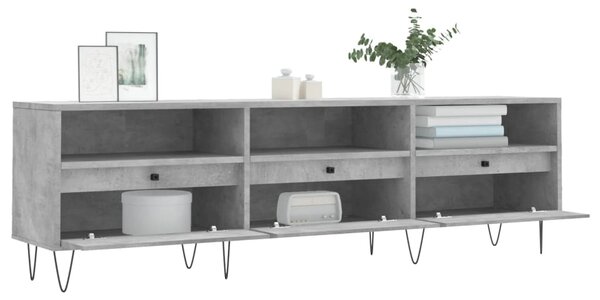 VidaXL Έπιπλο Τηλεόρασης Γκρι Σκυρ. 150x30x44,5 εκ. Επεξ. Ξύλο