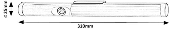 Rabalux 78031 - Φωτιστικό σποτ πάγκου κουζίνας LED με αισθητήρα RAKAR LED/3W/3,7V 4000K