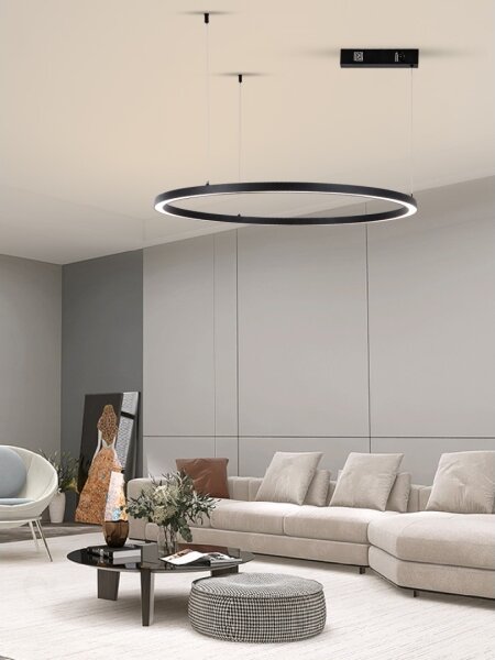 Immax NEO 07215L-Led Dimmable κρεμαστό φωτιστικό οροφής FINO 60W/230V 80cm μαύρο Tuya+RC