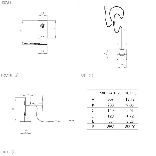 Eglo 43754 - Eπιτραπέζια λάμπα BRAMERTON 1xE27/40W/230V