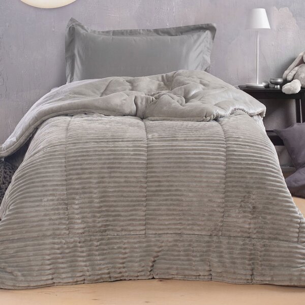 Γούνινο Κουβερτοπάπλωμα Μονό (160x220) Rythmos Etoile Beige