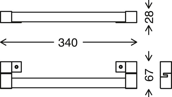 Briloner 2107-015 - Φωτισμός καθρέφτη μπάνιου LED SPLASH LED/8W/230V IP44