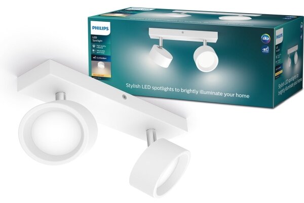 Philips - LED Σποτ BRACIA 2xLED/5,5W/230V λευκό