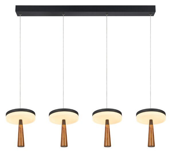 Φωτιστικό Οροφής Πολύφωτο LED 3 CCT Aca Asian CN4P42WBKCCT Sand Black