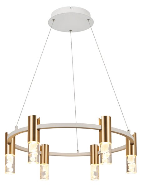 Φωτιστικό Οροφής Πολύφωτο LED 3 CCT Aca Oasis CN6P43PGWCCT Brass Gold/Sand White