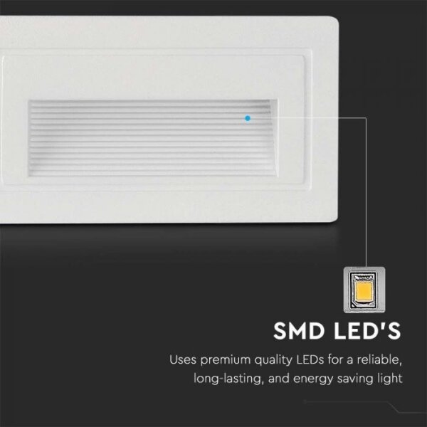 Φωτισμός σκάλας εξωτερικού χώρου LED LED/3W/230V 3000K IP65 λευκό