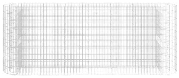 VidaXL Συρματοκιβώτιο-Γλάστρα Υπερυψωμένη 260x50x100 εκ Γαλβαν. Ατσάλι