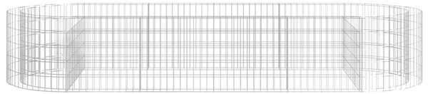 VidaXL Συρματοκιβώτιο-Γλάστρα Υπερυψωμένη 300x100x50 εκ Γαλβαν. Ατσάλι