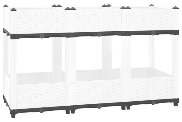 VidaXL Ζαρντινιέρα 120 x 40 x 71 εκ. από Πολυπροπυλένιο