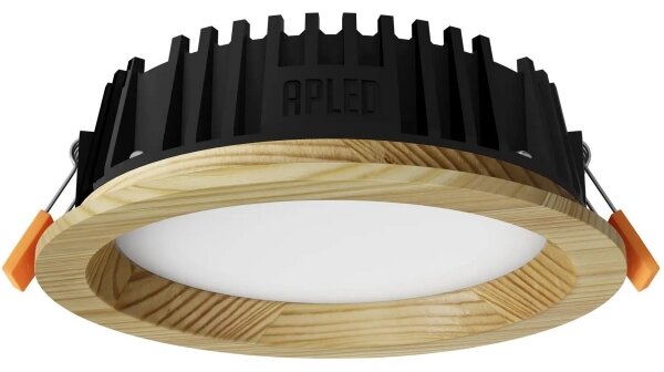 APLED - Φωτιστικό LED RONDO WOODLINE LED/6W/230V 4000K διάμετρος 15 cm πεύκο μασίφ ξύλο