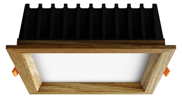 APLED - Φωτιστικό LED SQUARE WOODLINE LED/12W/230V 3000K 17x17 cm δρυς μασίφ ξύλο