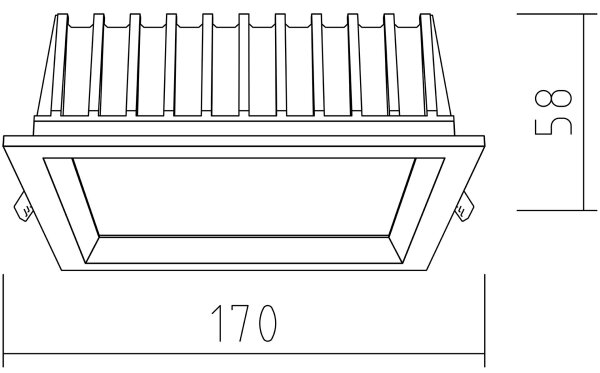 APLED - Φωτιστικό LED SQUARE WOODLINE LED/12W/230V 3000K 17x17 cm δρυς μασίφ ξύλο