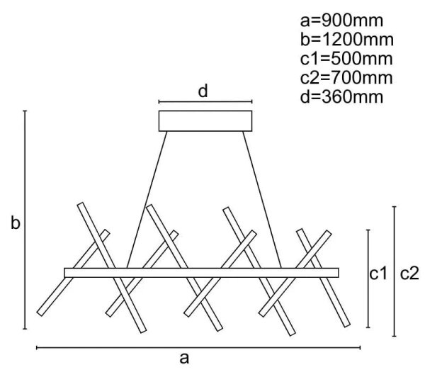 Led Dimmable κρεμαστό φωτιστικό οροφής LED/100W/230V 3000-6500K + τηλεχειριστήριο