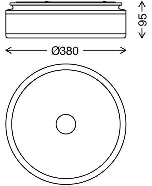 Briloner 3454-115 - Φωτιστικό οροφής LED BLOCK LED/18W/230V