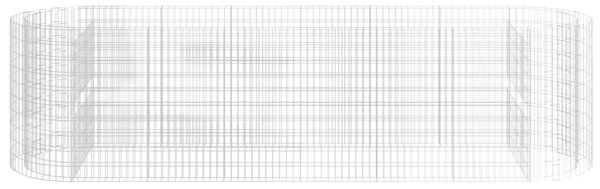 VidaXL Συρματοκιβώτιο-Γλάστρα Υπερυψωμένη 400x100x100 εκ Γαλβ. Ατσάλι