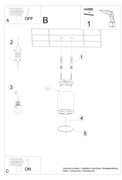 Sollux SL.1210 - LED Σποτ ZOE LED/9W/230V μαύρο