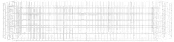 VidaXL Συρματοκιβώτιο-Γλάστρα Υπερυψωμένη 260x50x50 εκ. Γαλβαν. Ατσάλι