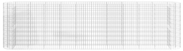 VidaXL Συρματοκιβώτιο-Γλάστρα Υπερυψωμένη 400x50x100 εκ Γαλβαν. Ατσάλι