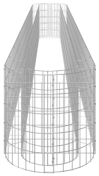 VidaXL Συρματοκιβώτιο-Γλάστρα Υπερυψωμένη 470x50x50 εκ. Γαλβαν. Ατσάλι