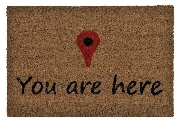 Πατάκι Εισόδου You Are Here LBTAH-AX69346 40x60cm Multi Andrea House