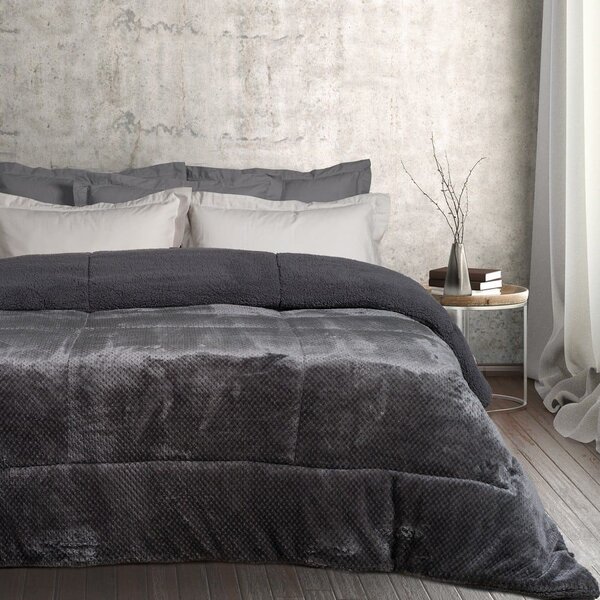 Κουβερτοπάπλωμα Sherpa 1183 Dark Grey Das Home