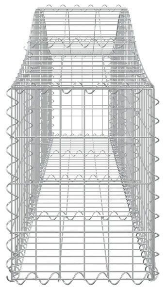 VidaXL Συρματοκιβώτια Τοξωτά 2 τεμ. 200x30x40/60 εκ. Γαλβαν. Ατσάλι