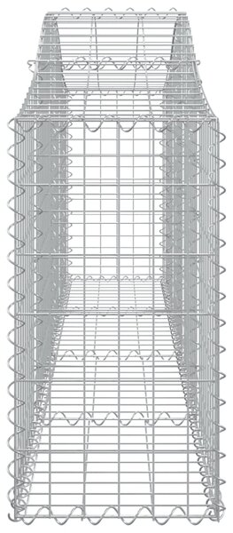 VidaXL Συρματοκιβώτια Τοξωτά 2 τεμ. 200x30x60/80 εκ. Γαλβαν. Ατσάλι