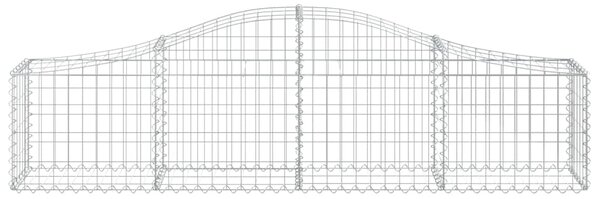 VidaXL Συρματοκιβώτια Τοξωτά 2 τεμ. 200x30x40/60 εκ. Γαλβαν. Ατσάλι