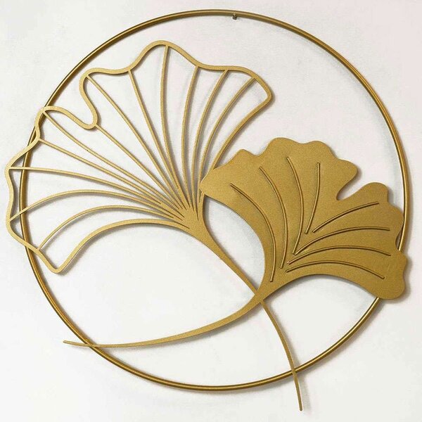 Διακοσμητικό Τοίχου Ginkgo Leaf 507ATP1174 49x49cm Gold Wallity