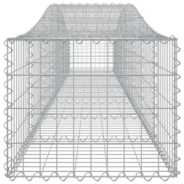 VidaXL Συρματοκιβώτια Τοξωτά 2 τεμ. 400x50x40/60 εκ. Γαλβαν. Ατσάλι