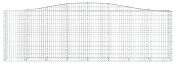 VidaXL Συρματοκιβώτια Τοξωτά 2 τεμ. 400x50x120/140 εκ. Γαλβαν. Ατσάλι