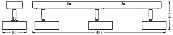 Ledvance - LED Σποτ DECOR PLUTO 3xLED/4,8W/230V