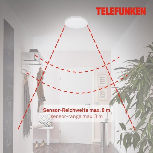 Telefunken 601604TF - Φωτιστικό οροφής μπάνιου LED LED/12W/230V διάμετρος 29 cm