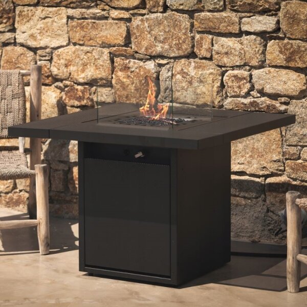 Planika Square Table GAS -Τζάκι αερίου εξωτερικού χώρου 79,7x90 cm 10kW