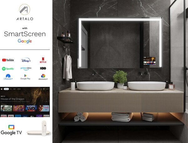 Καθρέφτης με φωτισμό LED M9 premium