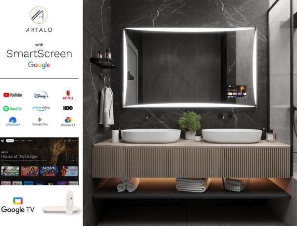 Καθρέφτης με φωτισμό LED M5 premium