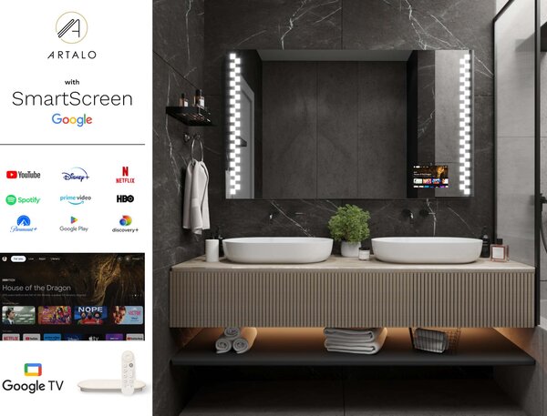 Καθρέφτης με φωτισμό LED M8 premium