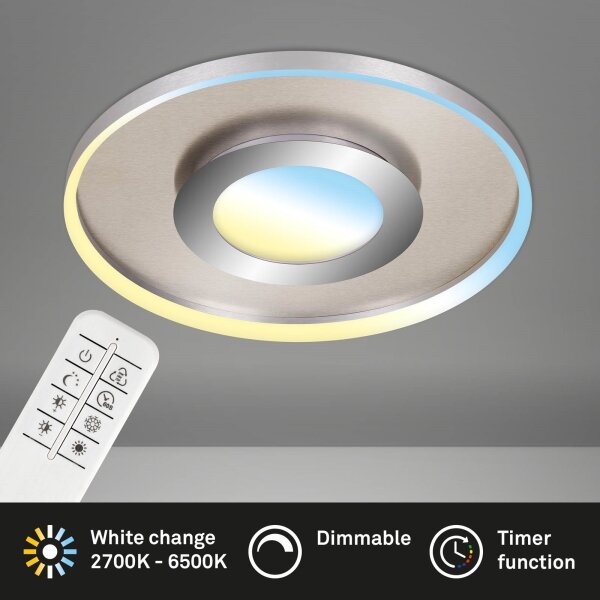 Briloner 3640-012 - LED Dimmable φωτιστικό οροφής LED/25W/230V 2700-6500K+ RC