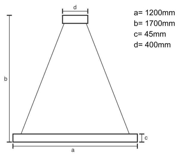 Κρεμαστό φωτιστικό οροφής LED LED/22W/230V 4000K 120 cm οξιά/μασίφ ξύλο