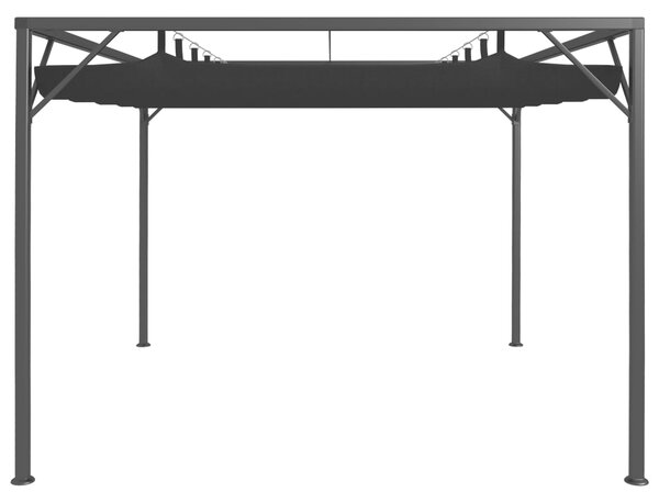 VidaXL Πέργκολα Κήπου με Πτυσσόμενη Οροφή Ανθρακί 3 x 3 μ
