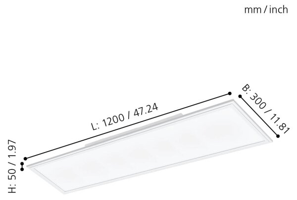 Eglo 32811 - Πάνελ πλαφονιέρα LED SALOBRENA LED/33W/230V