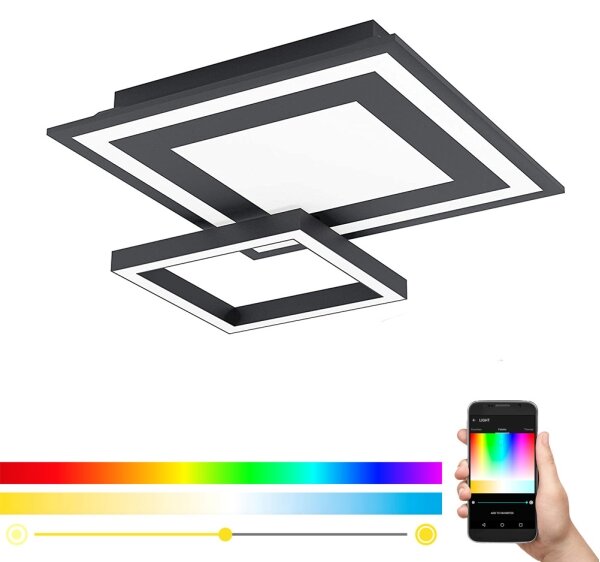 Eglo 99312 - LED RGB Dimmable φωτιστικό οροφής SAVATAEILA-C LED/20W/230V