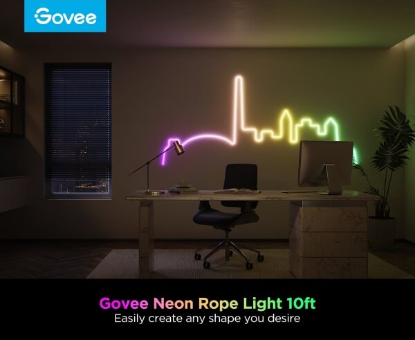 Govee - Neon 2 MATTER Ταινία LED εύκαμπτη 3m RGBIC Wi-Fi IP67