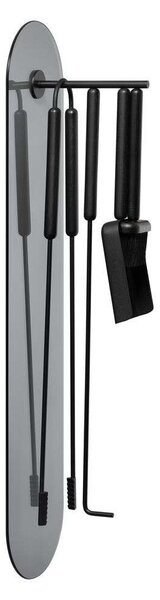 Blomus - Ashi Fireplace Tool Set Wall Mounted 5 τεμ. Black Blomus