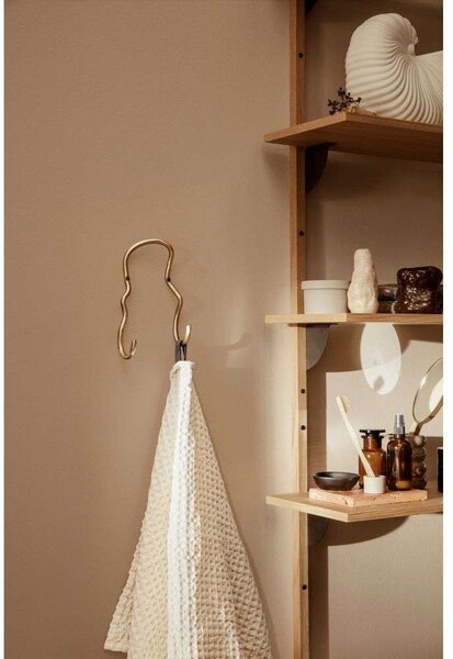 Ferm LIVING - Curvature Double Hook Brass ferm LIVING