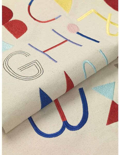 Ferm LIVING - Alphabet Fabric Poster Off-White ferm LIVING