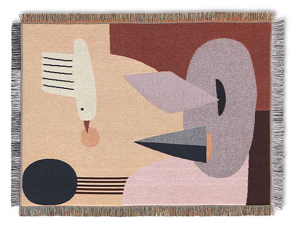 Ferm LIVING - Bird Tapestry Blanket Multi ferm LIVING