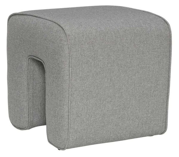 Hübsch - Sculpture Pouf Dark Grey Hübsch