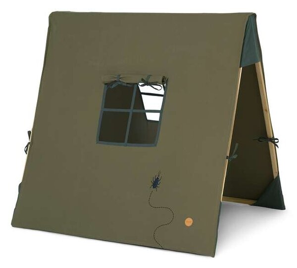 Ferm LIVING - Tent Beetle Embroidery Dark Olive ferm LIVING